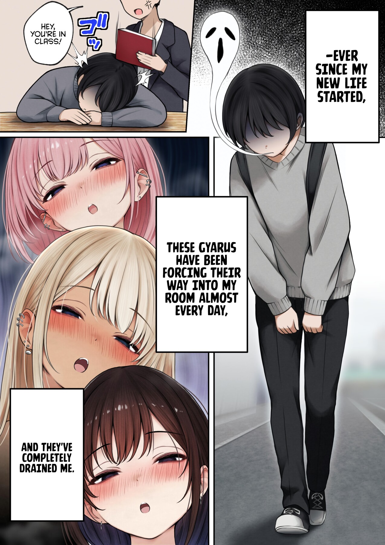 Hentai Manga Comic-The story of how my bedroom became my gyaru childhood friend's fuck-room: onsen ryokan book-Read-4